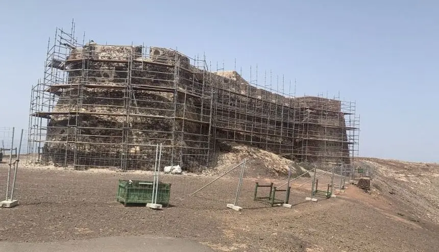 Obras Castillo de Santa Bárbara