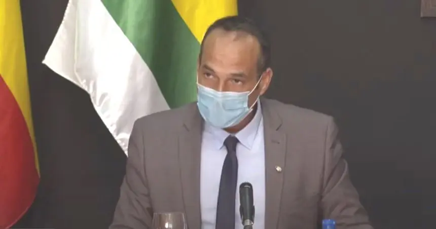 Alfredo Villalba en una de las sesiones plenarias celebradas en Haría. 
