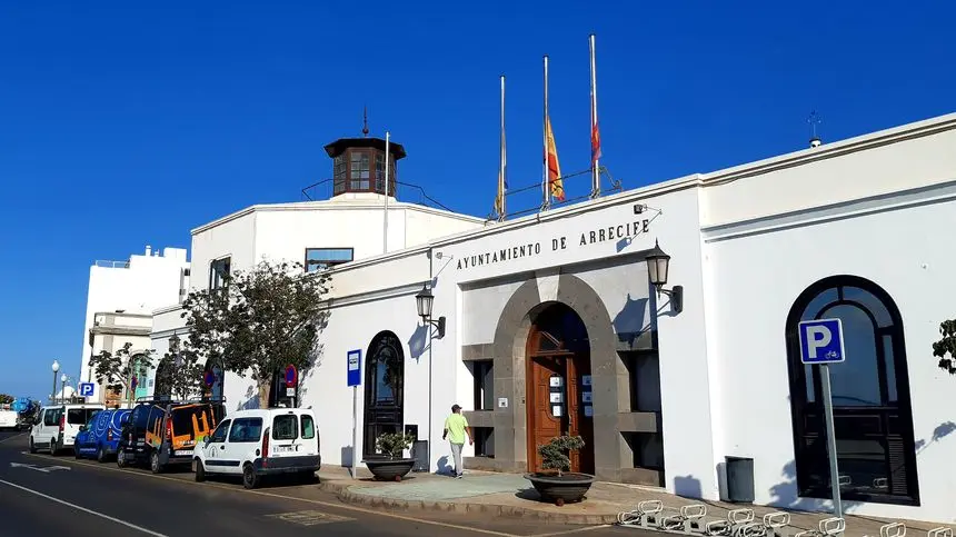 Edificio de la Casa Consistotial del Ayuntamiento de Arrecife, en la capital de Lanzarote