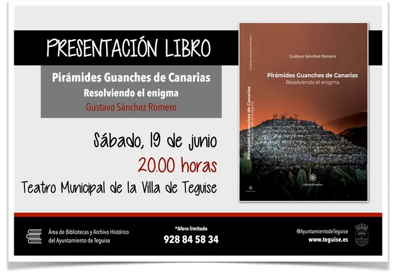 PRESENTACIOìN LIBRO TEGUISE PIRAìMIDES GUANCHES