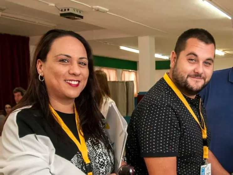 Eduardo Díaz e Isabel Sosa en las elecciones de 2019 (1)