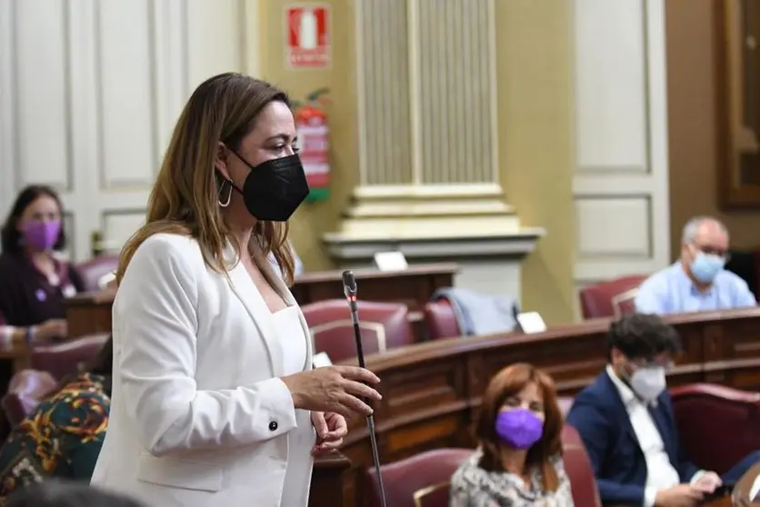 fMaría Dolores Corujo en el Parlamento autonómico