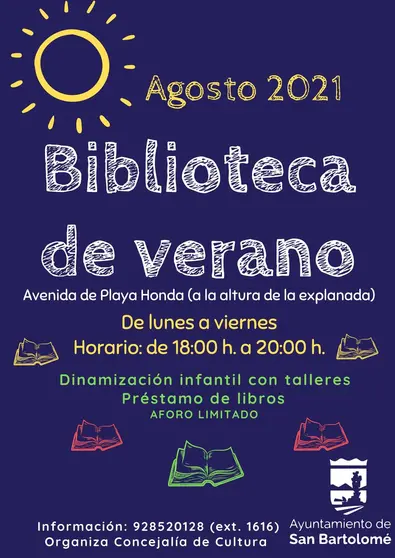 CARTEL BIBLIOTECA DE VERANO SB 2021