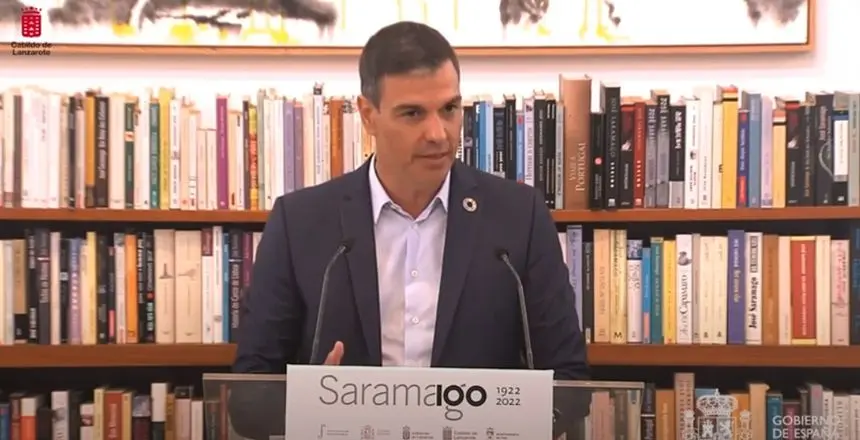 Pedro Sánchez, en A Casa, Saramago, Tías