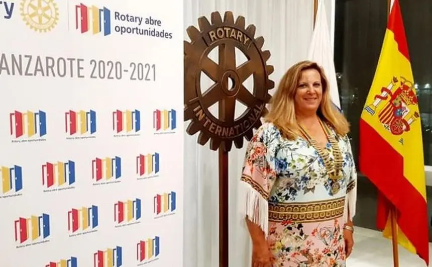 Rita Martín está en estos momentos al frente de Rotary Club.