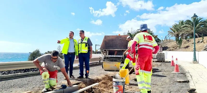 OBRAS CARRIL BICI COSTA TEGUISE 1