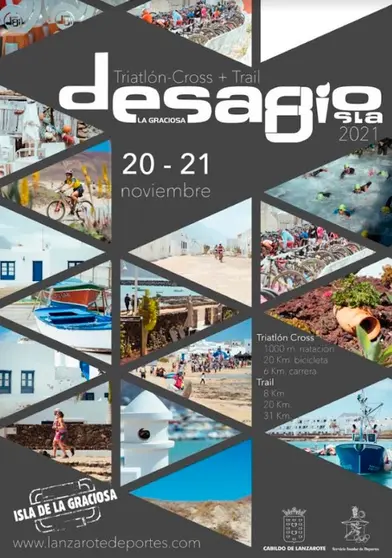 Cartel carrera desafío Octava Isla