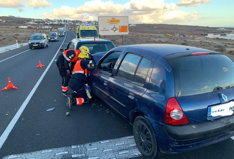 Imagen del accidente de este viernes