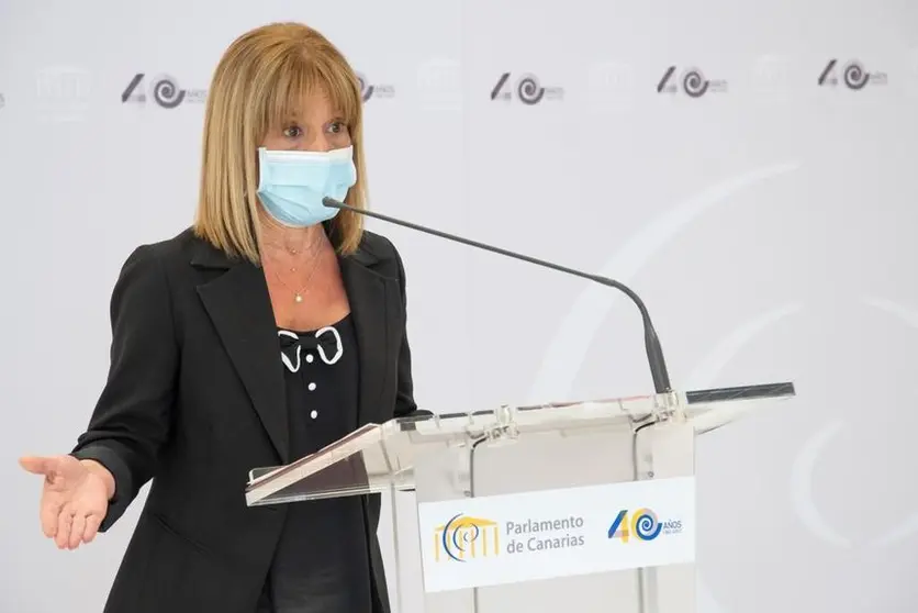 Esther González, portavoz económica de Nueva Canarias (NC) en el Parlamento.