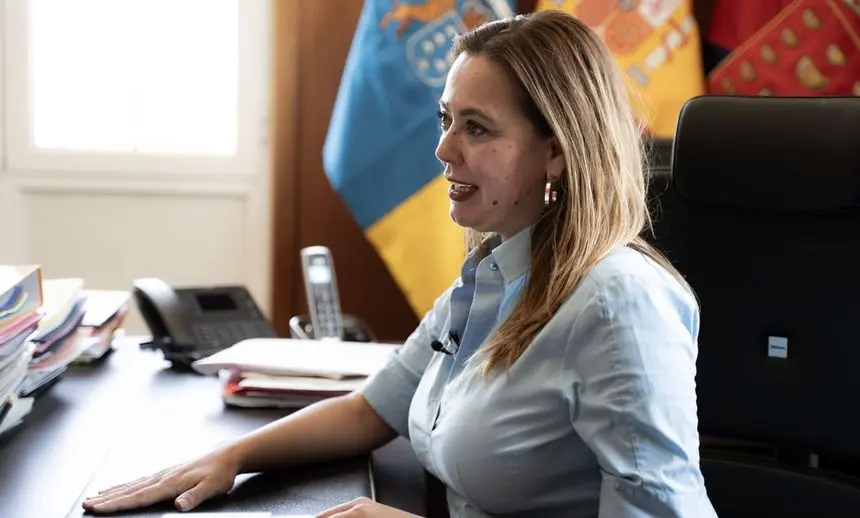 María Dolores Corujo, presidenta del Cabildo de Lanzarote.