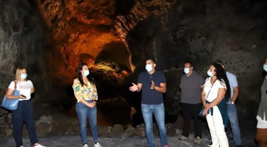 Benjamín Perdomo, en Cueva de los Verdes