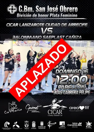 Aplazado. CICAR Lanzarote Ciudad de Arrecife - Cañiza