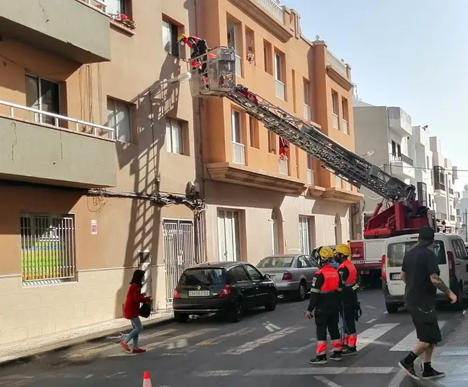 Rescate llevado a cabo por los bomberos de Lanzarote.