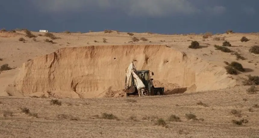 Imagen de una de las denuncias presentadas por la Guardia Civil por extracción de áridos en Lanzarote.