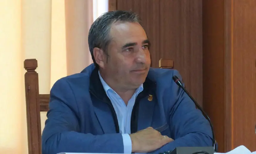 Ángel Vázquez en el Cabildo de Lanzarote.