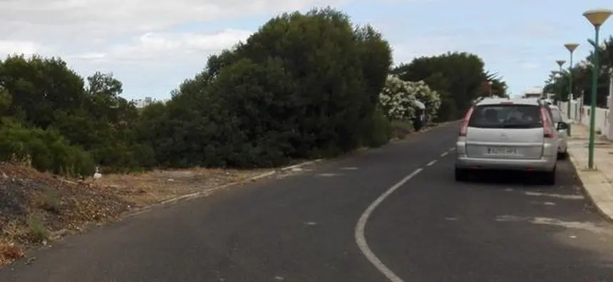 Parte final de la urbanización de La Bufona, en Arrecife.