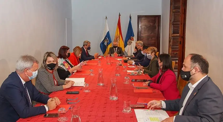 Imagen del encuentro del Consejo de Gobierno celebrado este jueves en La Palma.