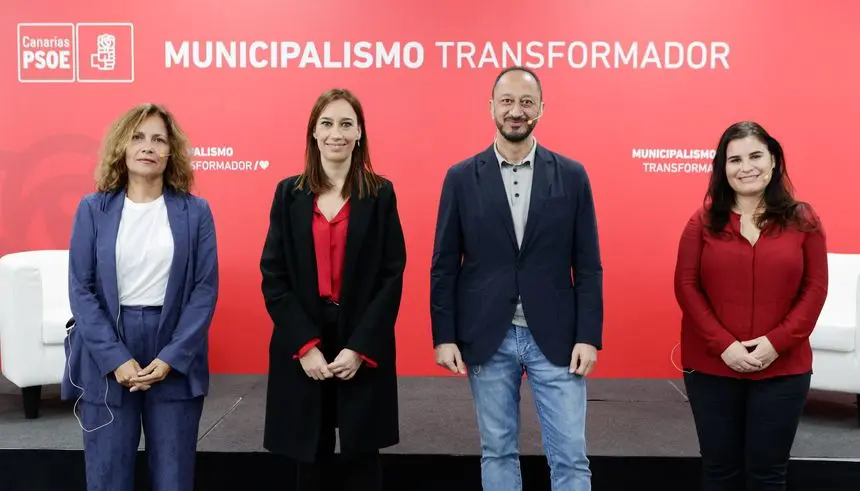 Imagen de los participantes en el acto de este sábado del PSOE