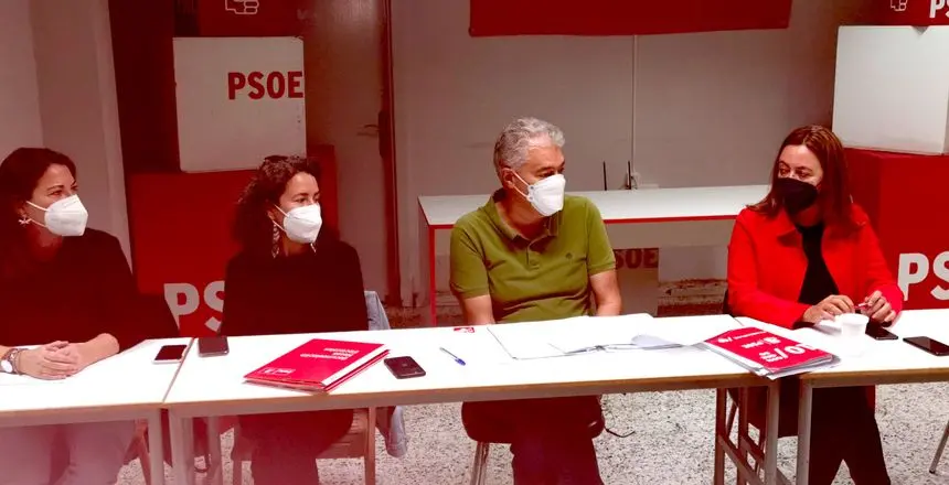 Imagen de la primera reunión de la nueva Ejecutiva insular del PSOE en Lanzarote