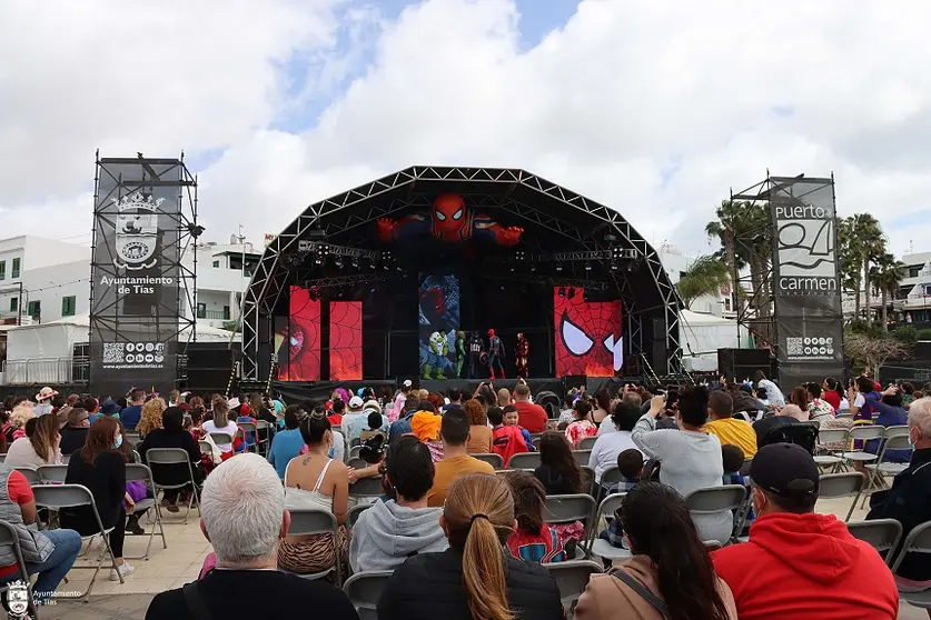 Acto de cierre del carnaval de Puerto del Carmen.