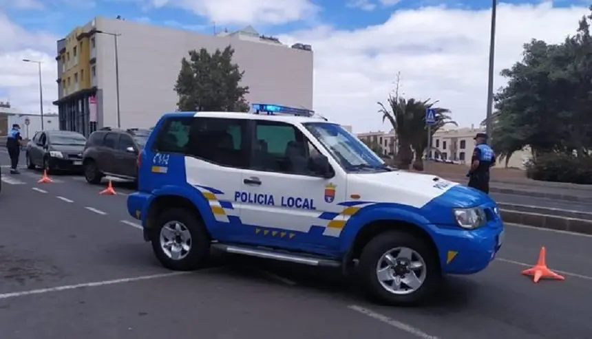 Imagen de Archivo un Control de la policía local