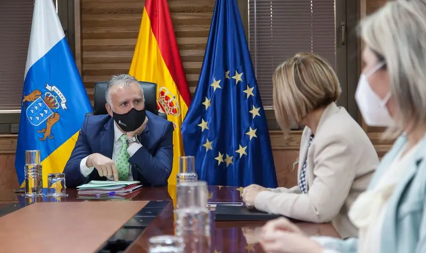 Imagen de la reunión de este jueves del Consejo de Gobierno de Canarias.