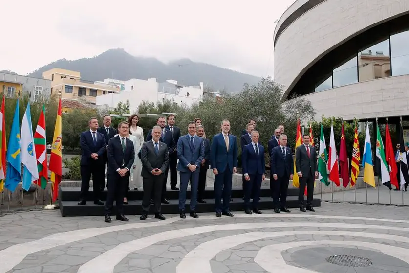 Foto de los Presidentes en La Palma.