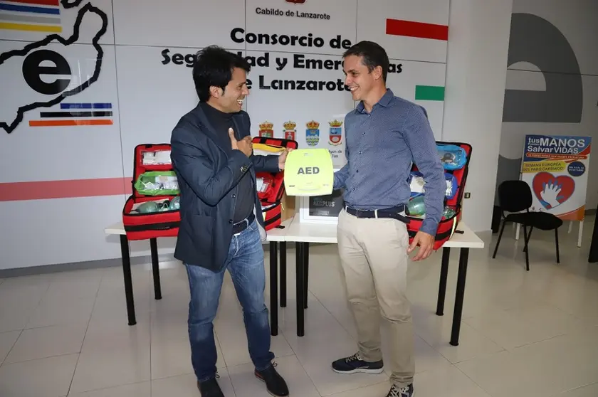 Marcos Bergaz junto a Eduardo Placeres