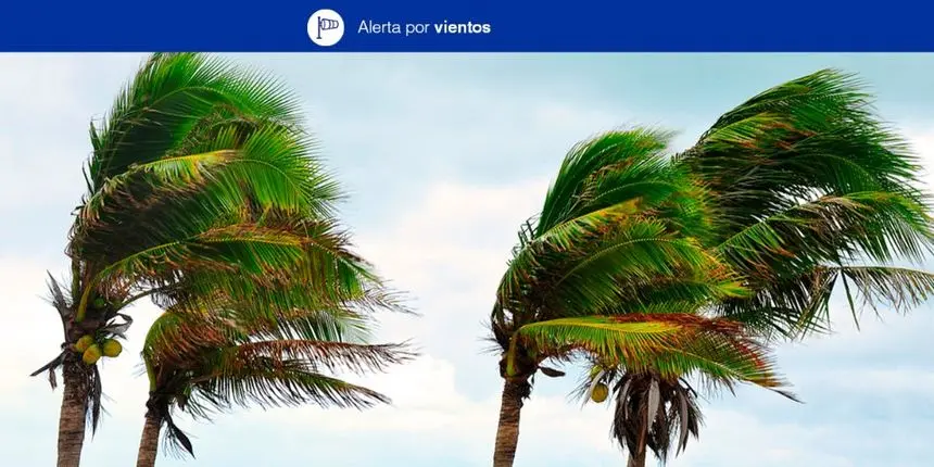 Alerta por viento.
