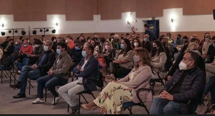 Imagen de la reunión de este viernes de los cargos de CC. 