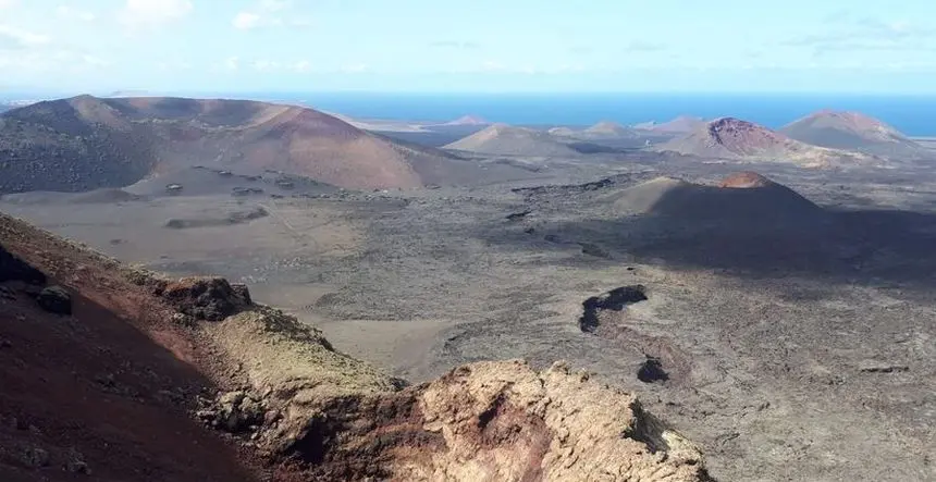 Imagen de una de las zonas del Parque Nacional de Timanfaya, en Lanzarote.