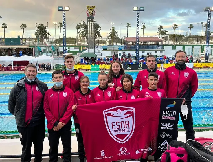 Componentes del Equipo ESNA Lanzarote en Gran Canaria.