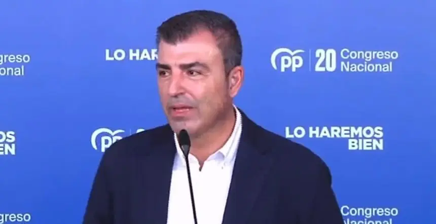 Manuel Domínguez en el XX Congreso del Partido Popular.