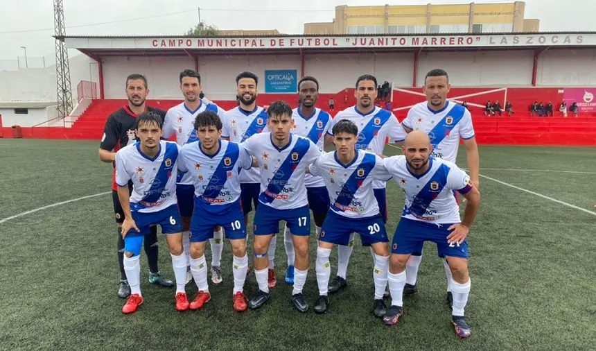 Once inicial de la UD Lanzarote  en su visita al UD Las Zocas.