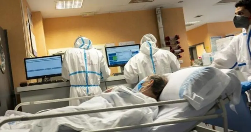 Imagen de archivo de un hospital donde se trata a un enfermo de coronavirus.