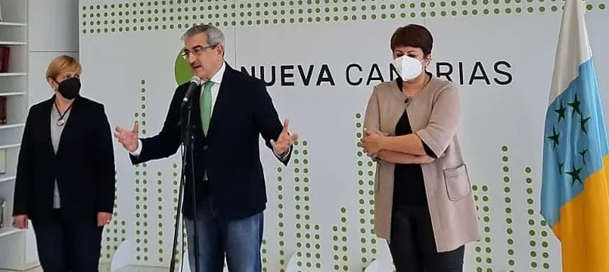 Román Rodríguez este jueves durante la presentación de su candidatura