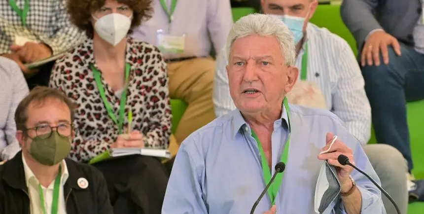 Pedro Quevedo durante el último congreso de Nueva Canarias.