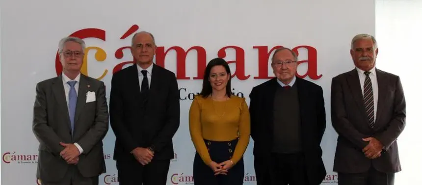 Reunión de Yaiza Castilla con los representantes de las cámaras de comercio.