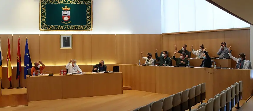 Imagen del pleno del Ayuntamiento de Tías en el que se aprobaron los presupuestos.