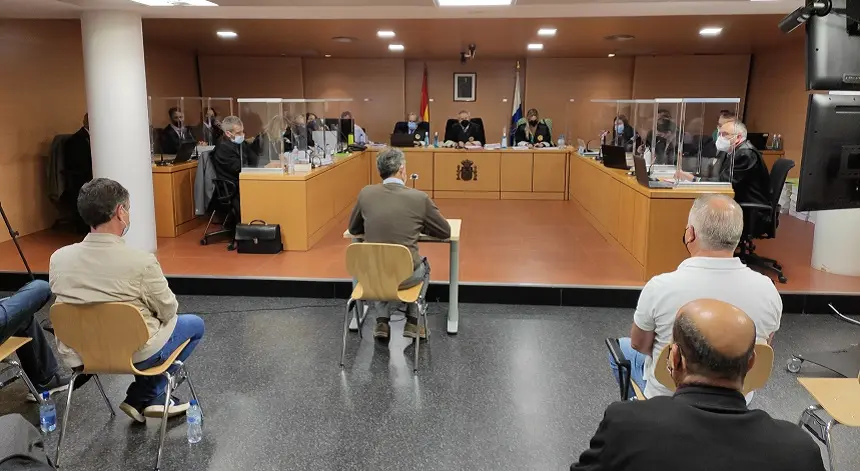 Antonio Cabrera, tesorero del Ayuntamiento de Arrecife, durante su intervención en la tercera jornada del caso Montecarlo.