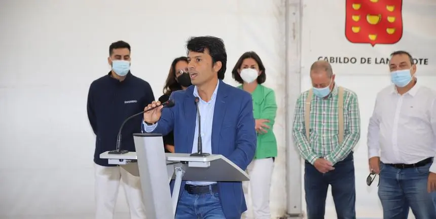 Marcos Bergaz durante su discurso.