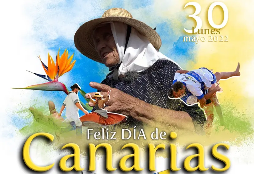 Cartel de los actos por el Día de Canarias 2022 en Tías.