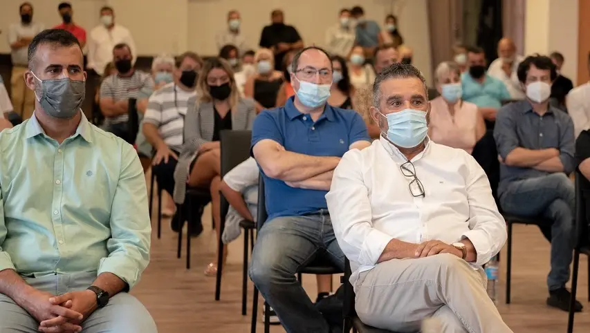 Mateo Ramón de la Cruz en el acto en el que fue elegido secretario local de CC en Yaiza.