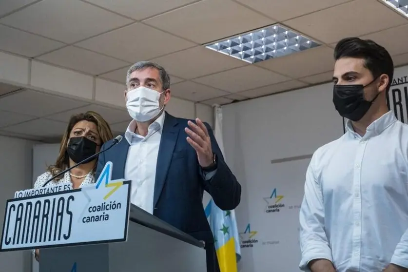 Rueda de prensa de Coalición Canaria.