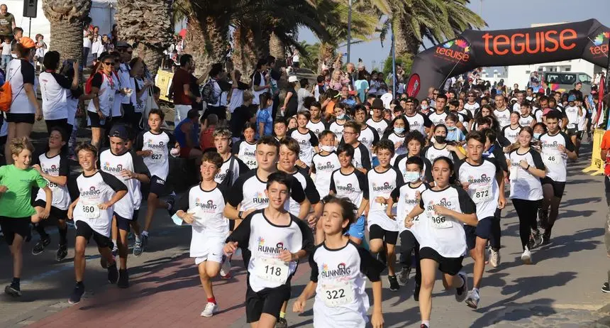 Los niños pusieron todo su empeño en una de las carreras más populares de Lanzarote