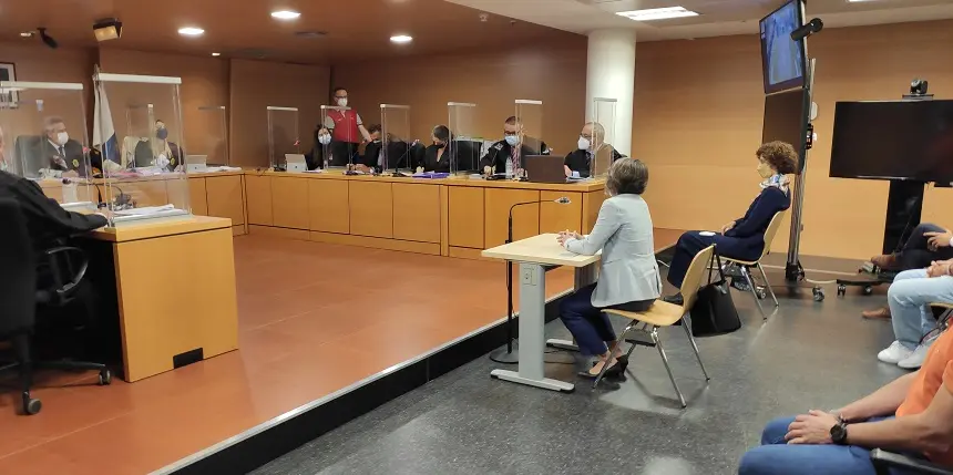 Eva de Anta durante su testimonio en el juzgado como testigo del Caso Montecarlo.