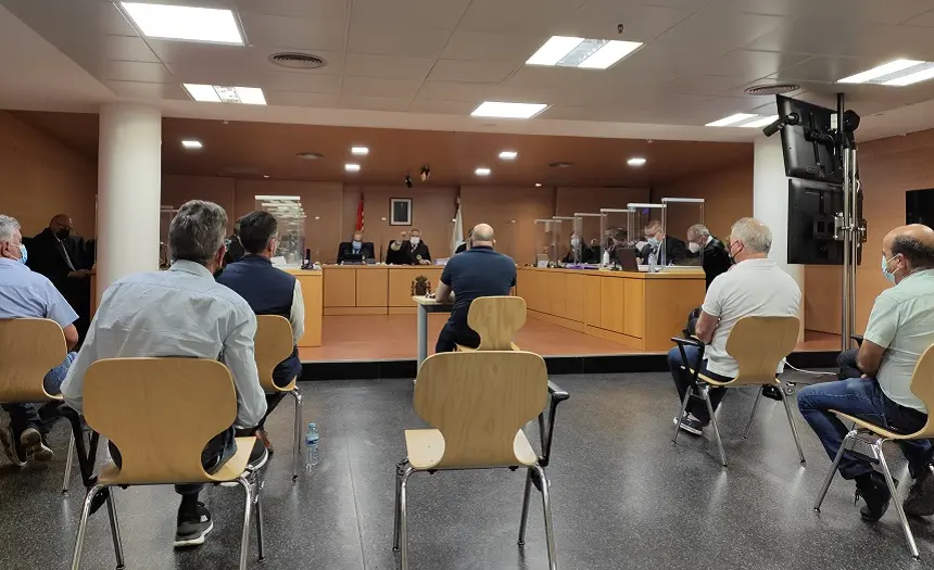 Alexander Perez Fontes, dueño de un establecimiento, durante su testimonio en la novena jornada del caso Montecarlo.