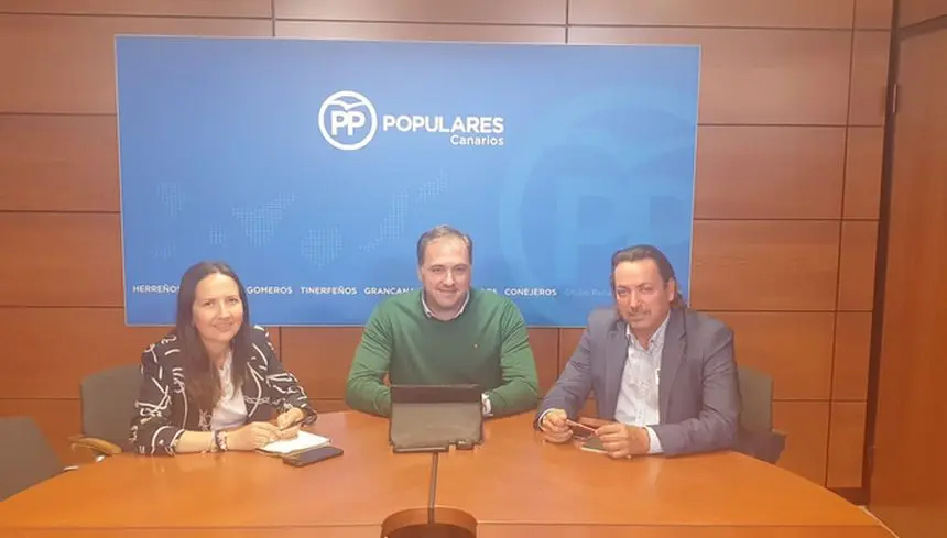 Diputados del Grupo Popular en el Parlamento de Canarias.