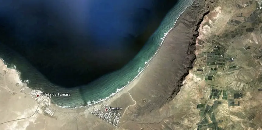 Imagen de Google de Famara.