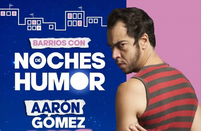 Imagen del cartel de Barrios con Noches de Humor.